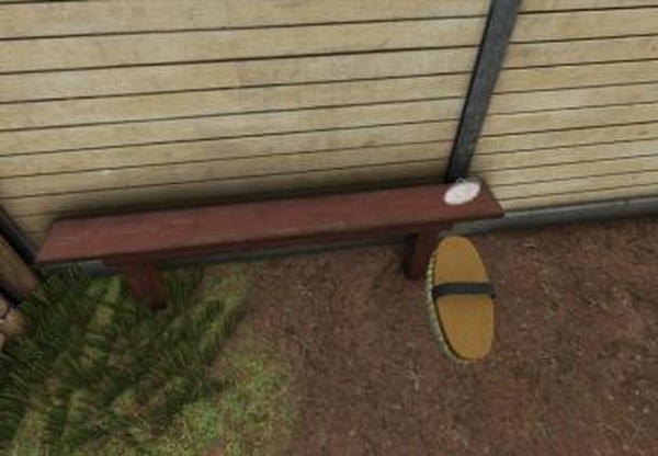 Bench With Horse Brush Holderверсия 1.0.0.0 для Farming Simulator 2025