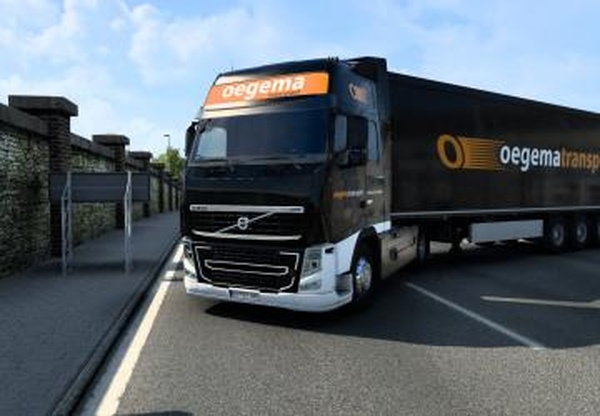 Комбо скин Oegema Transport Black Editionv1.0 для Euro Truck Simulator 2 (v1.41.x)