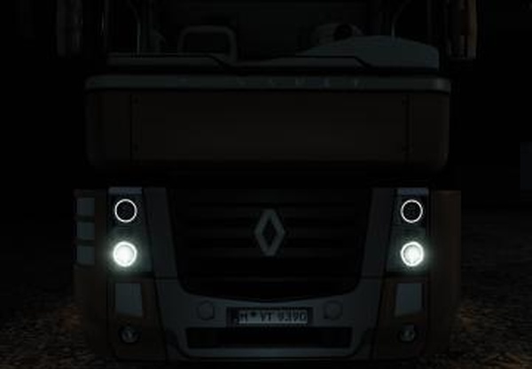 Ангельские глазки для почти всех SCS грузовиковv1.0 для Euro Truck Simulator 2 (v1.40.x, 1.41.x)