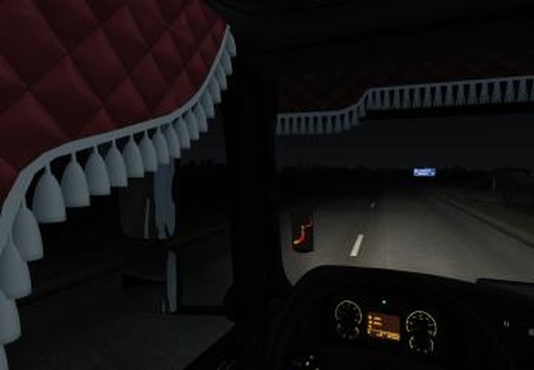 Желтая подсветка приборов для Камаз-5490/65206v1.0 для Euro Truck Simulator 2 (v1.41.x)