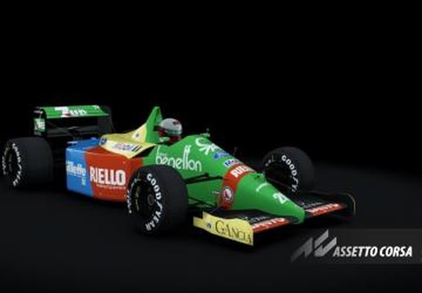 Benneton B189версия 2.0 для Assetto Corsa