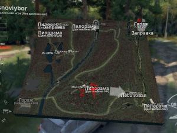 Карта «Сосновый Бор»версия 1.0 для SpinTires (v03.03.16)