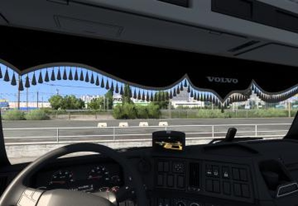 Ламбрикены на Volvo fh 3версия 1.0 для Euro Truck Simulator 2 (v1.57)