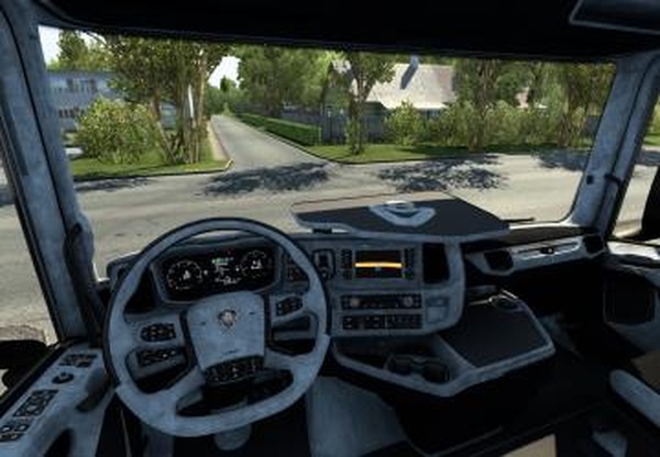 Scania 2016 Custom Grey-Carbon Interiorверсия 1.0 для Euro Truck Simulator 2 (v1.40.x, 1.41.x)