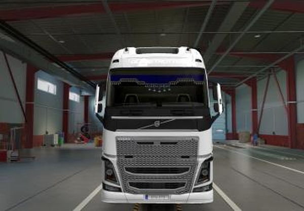 Анимированная штора для Volvo FH16 2012версия 1.0 для Euro Truck Simulator 2 (v1.40.x, 1.41.x)