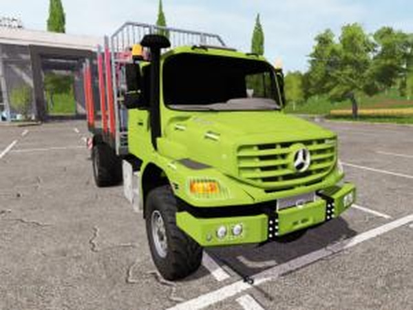 Mercedes-Benz Zetros timberверсия 03.02.17 для Farming Simulator 2017 (v1.3.1)