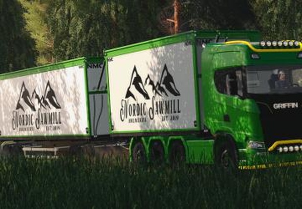 NMC Woodchip Transport Packверсия 1.0.0.0 для Farming Simulator 2019 (v1.7.x)