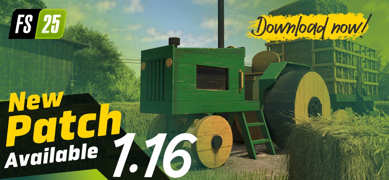 Farming Simulator 25: вышел патч 1.16 с новой техникой и техническими исправлениями