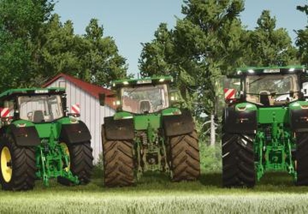 John Deere 8R Series 2020версия 1.0.0.0 для Farming Simulator 2025