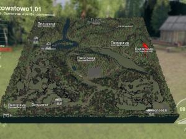 Карта «село Кузоватово»версия 1.01 для SpinTires (v03.03.16)