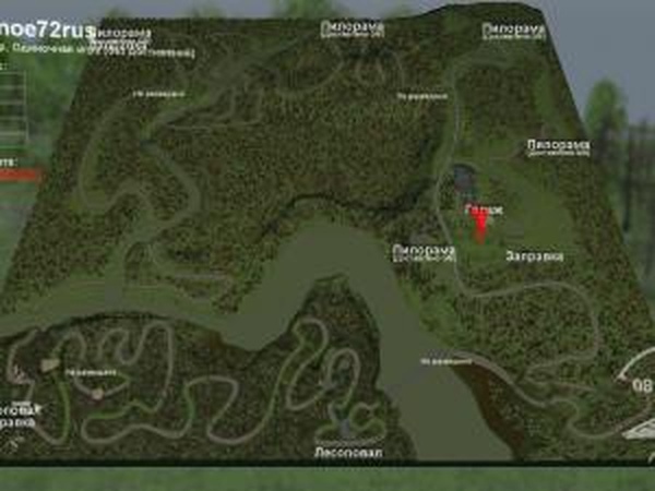 Карта «Лесное 72rus»версия 2 для SpinTires (v03.03.16)