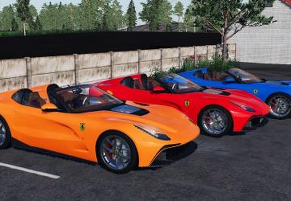 Ferrari F12 TRS Roadsterверсия 1.0.0.0 для Farming Simulator 2019 (v1.7.1.0)