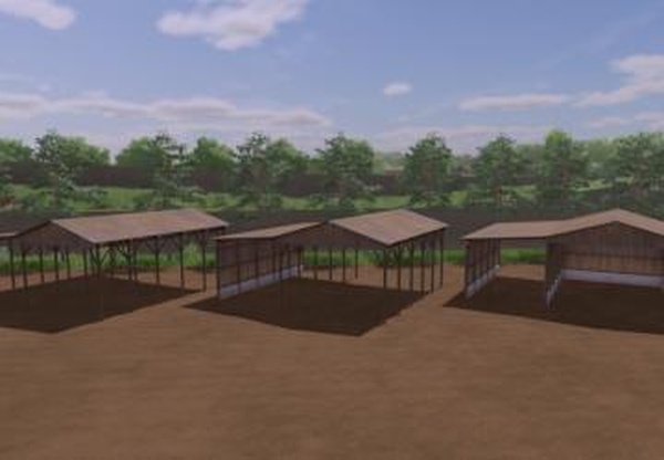 BR Small Wood Shed Packверсия 1.0.0.0 для Farming Simulator 2022