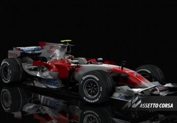 F1 2008 - Toyota TF108версия 1.5 для Assetto Corsa