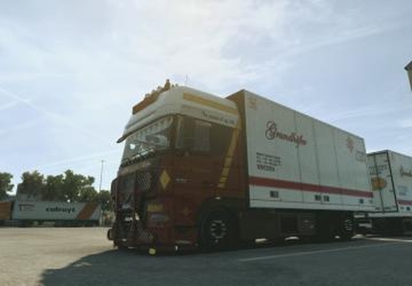 Наклейки старой школы Daf xf 105версия 1.0 для Euro Truck Simulator 2 (v1.41.x)