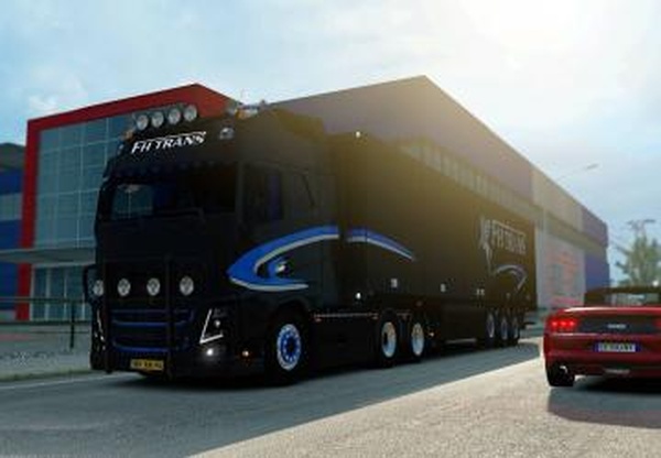 Volvo FH Trans + Trailerверсия 09.08.21 для Euro Truck Simulator 2 (v1.40.x, 1.41.x)