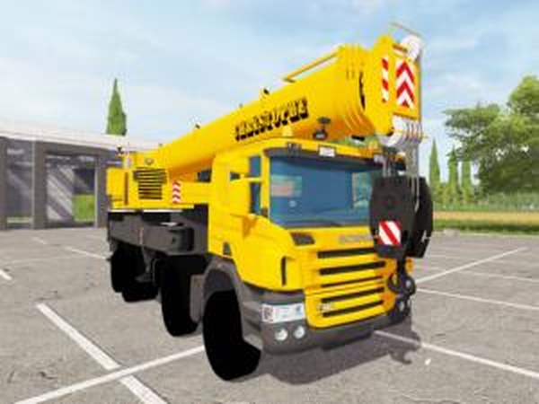Scania P420 Liebherr LTF 1060версия 17.01.17 для Farming Simulator 2017 (v1.3.1)