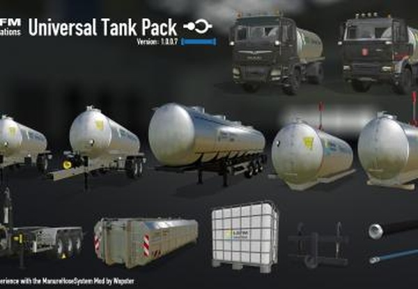 LSFM Universal Tank Packверсия 1.2.0.0 для Farming Simulator 2019 (v1.7.x)