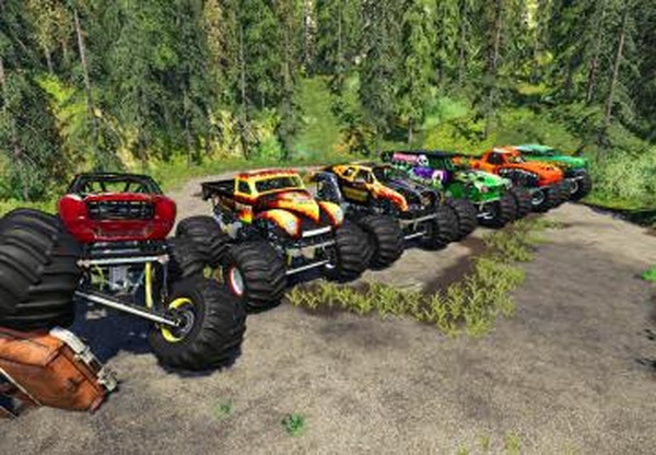 Monster Truck Packверсия 1.0 для Farming Simulator 2019 (v1.6.0.0)