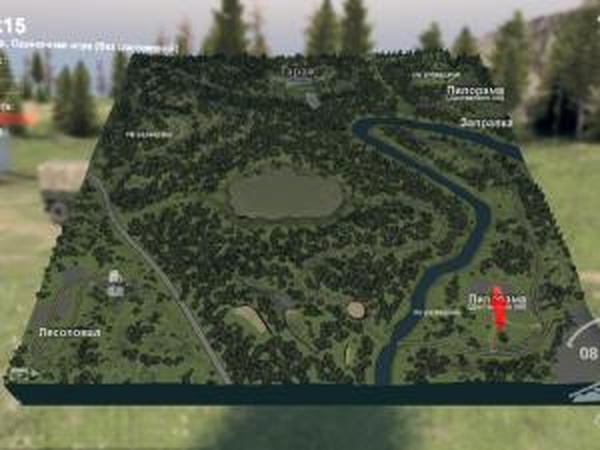 Карта «Лес»версия 1 для SpinTires (v03.03.16)
