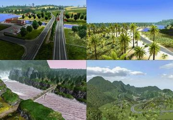 Extreme Minahasa Map Indonesiaверсия 3.0 для Euro Truck Simulator 2 (v1.31.x, - 1.41.x)