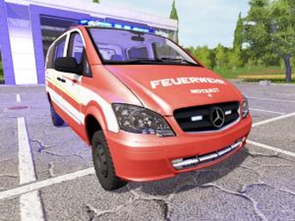Mercedes-Benz Viano feuerwehrверсия 04.01.17 для Farming Simulator 2017 (v1.3.1)