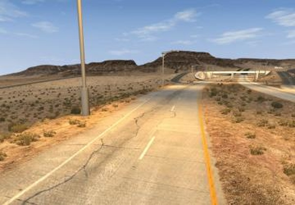 Карта «Nevada Interstate»версия 9.0C для BeamNG.drive (v0.18.x)