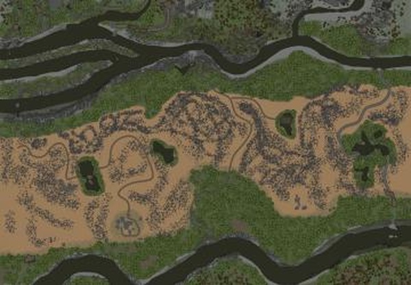 Карта «Через пустыню в горы»версия 1 для Spintires: MudRunner (v18.10.18)