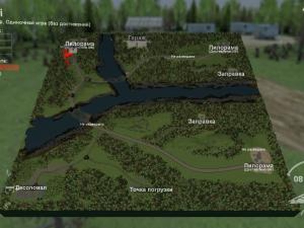 Карта «Река»версия 1.0 для SpinTires (v03.03.16)