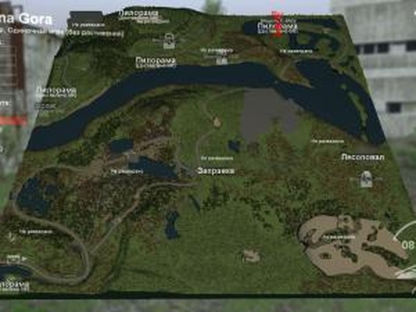 Карта «Одна гора»версия 1.1 для SpinTires (v03.03.16)