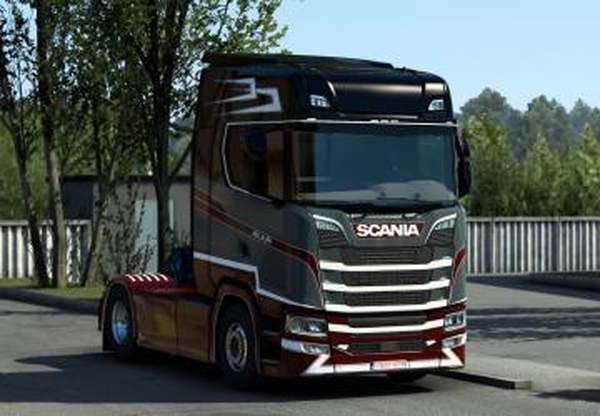 Noll&Fils Scania S580 Paintjobверсия 1.0 для Euro Truck Simulator 2 (v1.40.x, 1.41.x)