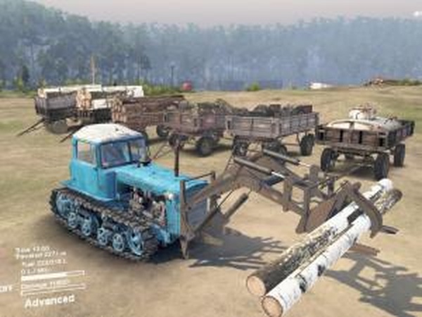 ДТ-75 Бульдозерверсия 2 для SpinTires (v03.03.16)
