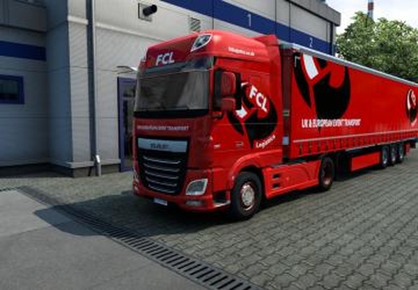 Комбо скин  FCL Event Logistics Ltdверсия 1.0 для Euro Truck Simulator 2 (v1.41.x)