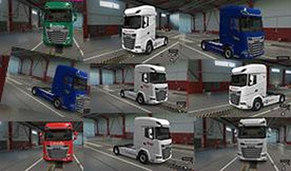 Пак скинов для DAF XG XG+версия 1.0 для Euro Truck Simulator 2 (v1.40.x, 1.41.x)