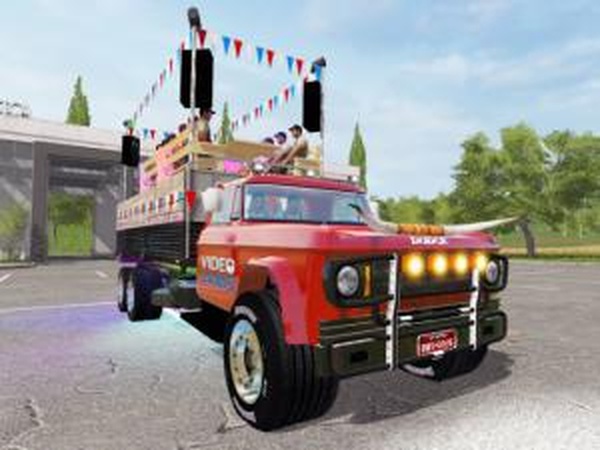 Dodge D700 «Partywagen»версия 25.12.16 для Farming Simulator 2017 (v1.3.1)