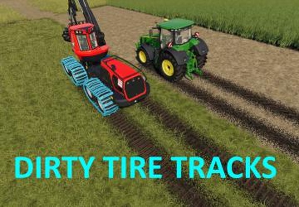 Dirty Tire Tracksверсия 1.1.0.0 для Farming Simulator 2019 (v1.6)