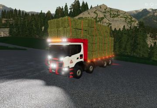 Scania XT 8X8 Flat Bedверсия 1.0 для Farming Simulator 2019 (v1.6.0.0)