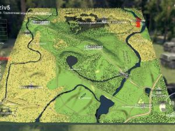 Карта «Призыв 5: Болото»версия 1.0 для SpinTires (v03.03.16)