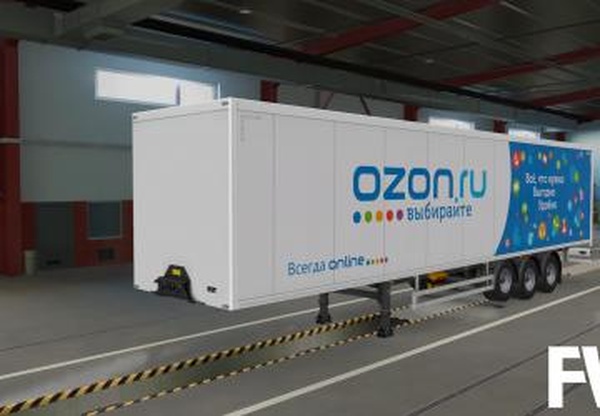 Скин «Ozon» для трейлеров в собственностьv1.0 для Euro Truck Simulator 2 (v1.32.x, - 1.41.x)