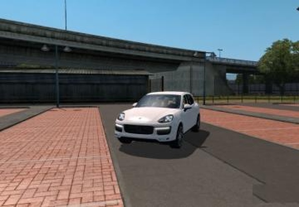Porsche Cayenne Turbo S 2016версия 5.2 для Euro Truck Simulator 2 (v1.40.x, 1.41.x)