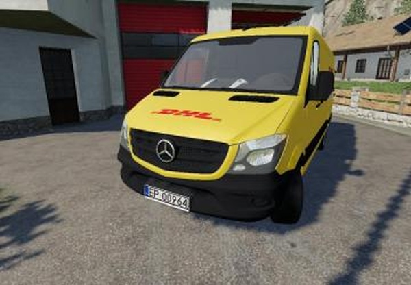 Mercedes-Benz Sprinter Kurier DHLверсия 2.0 для Farming Simulator 2019 (v1.6.0.0)