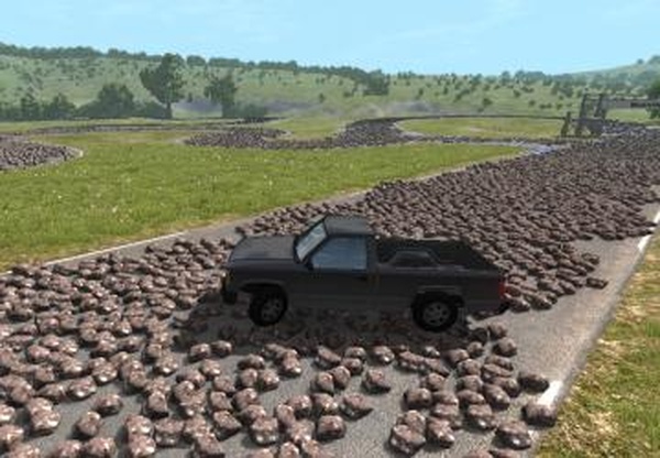 Карта «Mad roads»версия 1.0 для BeamNG.drive (v0.15)