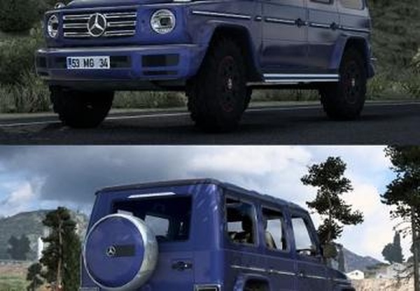 Mercedes Benz G500 2019версия 2.0 для Euro Truck Simulator 2 (v1.40.x, 1.41.x)