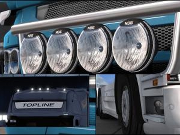 Light & Accessoryверсия 1.3.2 для Euro Truck Simulator 2 (v1.40.x, 1.41.x)