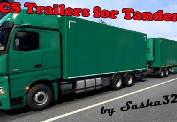SCS Trailers for Tandemsверсия 1.0 для Euro Truck Simulator 2 (v1.40.x, 1.41.x)