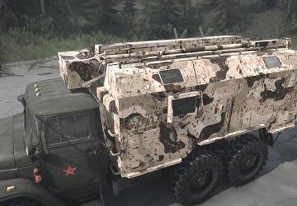 Текстура кунга «Песчаный камуфляж»версия 1.0 для Spintires: MudRunner (v22.03.19)