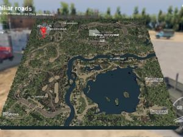 Карта «Знакомые Дороги»версия 1.01 для SpinTires (v03.03.16)