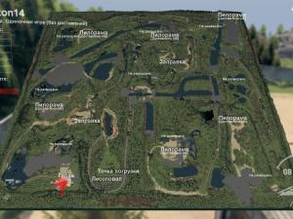 Карта «Сезон 14»версия 1 для SpinTires (v03.03.16)