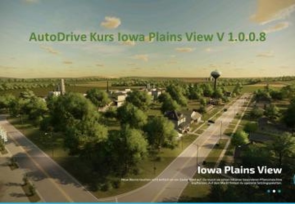 AutoDrive Iowa Plains Viewверсия 1.0.0.8 для Farming Simulator 2022