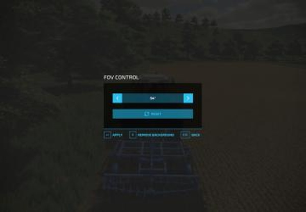 Fov Controlверсия 1.0.0.4 для Farming Simulator 2022